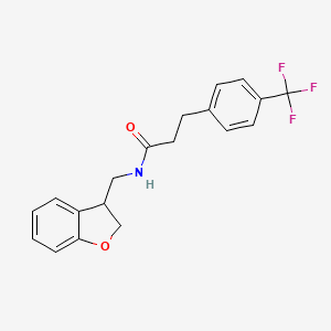 N-[(2,3-dihydro-1-benzofuran-3-yl)methyl]-3-[4-(trifluoromethyl)phenyl]propanamide