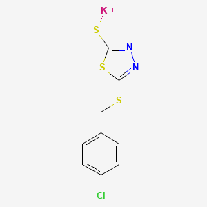 Potassium (5-{[(4-chlorophenyl)methyl]sulfanyl}-1,3,4-thiadiazol-2-yl)sulfanide