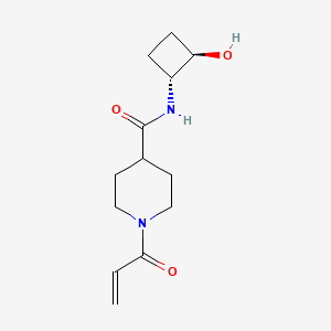 N-[(1R,2R)-2-Hydroxycyclobutyl]-1-prop-2-enoylpiperidine-4-carboxamide