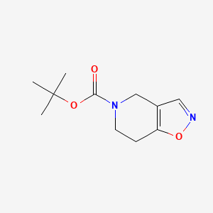 molecular formula C11H16N2O3 B2521628 tert-butyl 6,7-dihydroisoxazolo[4,5-c]pyridine-5(4H)-carboxylate CAS No. 1934627-89-0