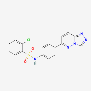 2-chloro-N-[4-([1,2,4]triazolo[4,3-b]pyridazin-6-yl)phenyl]benzenesulfonamide
