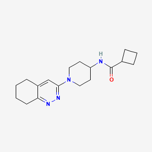 N-[1-(5,6,7,8-tetrahydrocinnolin-3-yl)piperidin-4-yl]cyclobutanecarboxamide