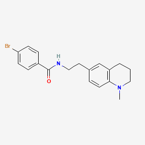 4-bromo-N-(2-(1-methyl-1,2,3,4-tetrahydroquinolin-6-yl)ethyl)benzamide