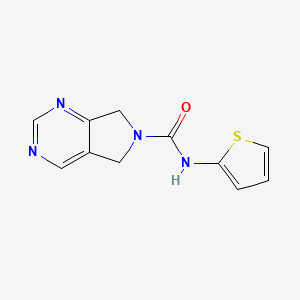 N-(thiophen-2-yl)-5H-pyrrolo[3,4-d]pyrimidine-6(7H)-carboxamide