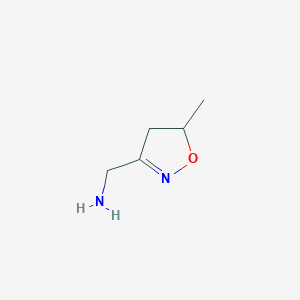(5-Methyl-4,5-dihydro-1,2-oxazol-3-yl)methanamine