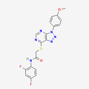 N-(2,4-difluorophenyl)-2-((3-(4-methoxyphenyl)-3H-[1,2,3]triazolo[4,5-d]pyrimidin-7-yl)thio)acetamide