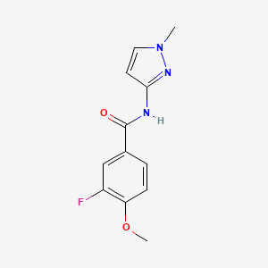 3-fluoro-4-methoxy-N-(1-methylpyrazol-3-yl)benzamide