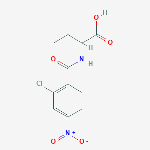 2-[(2-Chloro-4-nitrophenyl)formamido]-3-methylbutanoic acid