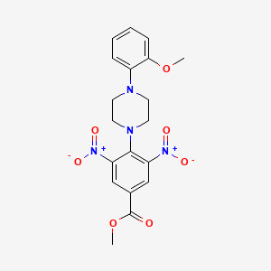 Methyl 4-[4-(2-methoxyphenyl)piperazin-1-yl]-3,5-dinitrobenzoate