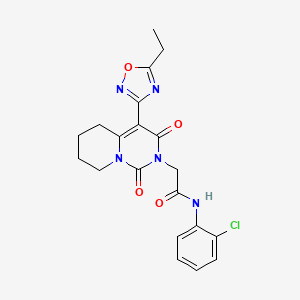N-(2-chlorophenyl)-2-[4-(5-ethyl-1,2,4-oxadiazol-3-yl)-1,3-dioxo-5,6,7,8-tetrahydro-1H-pyrido[1,2-c]pyrimidin-2(3H)-yl]acetamide