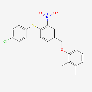 1-({4-[(4-Chlorophenyl)sulfanyl]-3-nitrobenzyl}oxy)-2,3-dimethylbenzene