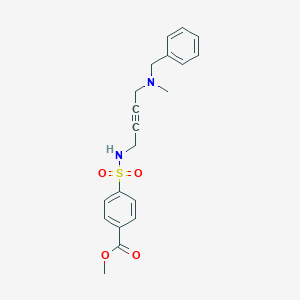 molecular formula C20H22N2O4S B2521782 methyl 4-({4-[benzyl(methyl)amino]but-2-yn-1-yl}sulfamoyl)benzoate CAS No. 1396843-72-3