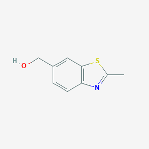 molecular formula C9H9NOS B025218 (2-甲基苯并[D]噻唑-6-基)甲醇 CAS No. 103440-65-9