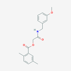 molecular formula C19H21NO4 B2521841 {[(3-METHOXYPHENYL)METHYL]CARBAMOYL}METHYL 2,5-DIMETHYLBENZOATE CAS No. 1208482-13-6