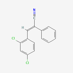 molecular formula C15H9Cl2N B2521861 (2E)-3-(2,4-dichlorophenyl)-2-phenylacrylonitrile CAS No. 68620-10-0
