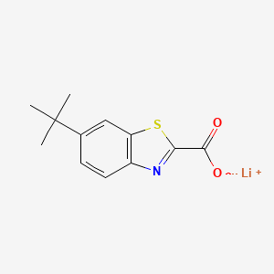 molecular formula C12H12LiNO2S B2521886 Lithium;6-tert-butyl-1,3-benzothiazole-2-carboxylate CAS No. 2413868-74-1