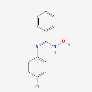 molecular formula C13H11ClN2O B2521959 N-(4-chlorophenyl)-N'-hydroxybenzenecarboximidamide CAS No. 53442-08-3