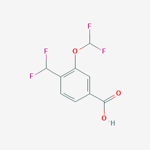 3-(Difluoromethoxy)-4-(difluoromethyl)benzoic acid