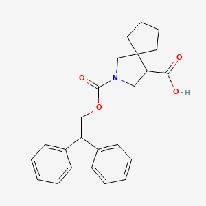 2-(((9H-Fluoren-9-yl)methoxy)carbonyl)-2-azaspiro[4.4]nonane-4-carboxylic acid