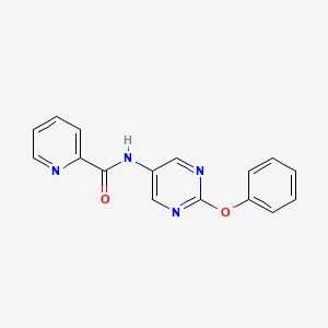 molecular formula C16H12N4O2 B2521995 N-(2-phenoxypyrimidin-5-yl)picolinamide CAS No. 1396865-75-0