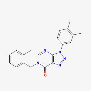 molecular formula C20H19N5O B2521996 3-(3,4-dimethylphenyl)-6-[(2-methylphenyl)methyl]-3H,6H,7H-[1,2,3]triazolo[4,5-d]pyrimidin-7-one CAS No. 893918-72-4