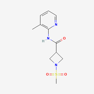 molecular formula C11H15N3O3S B2522102 N-(3-methylpyridin-2-yl)-1-(methylsulfonyl)azetidine-3-carboxamide CAS No. 1448037-55-5