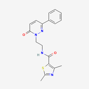 2,4-dimethyl-N-(2-(6-oxo-3-phenylpyridazin-1(6H)-yl)ethyl)thiazole-5-carboxamide