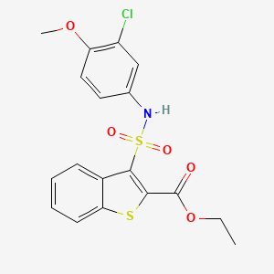 Ethyl 3-[(3-chloro-4-methoxyphenyl)sulfamoyl]-1-benzothiophene-2-carboxylate