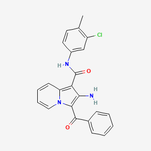 2-amino-3-benzoyl-N-(3-chloro-4-methylphenyl)indolizine-1-carboxamide
