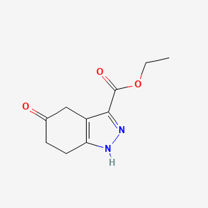 molecular formula C10H12N2O3 B2522151 ethyl 5-oxo-4,5,6,7-tetrahydro-1H-indazole-3-carboxylate CAS No. 913558-33-5
