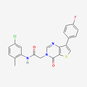 N-(5-chloro-2-methylphenyl)-2-[7-(4-fluorophenyl)-4-oxothieno[3,2-d]pyrimidin-3(4H)-yl]acetamide