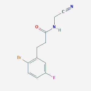 3-(2-bromo-5-fluorophenyl)-N-(cyanomethyl)propanamide
