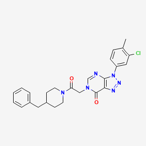 B2522189 6-(2-(4-benzylpiperidin-1-yl)-2-oxoethyl)-3-(3-chloro-4-methylphenyl)-3H-[1,2,3]triazolo[4,5-d]pyrimidin-7(6H)-one CAS No. 872594-33-7