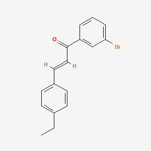 B2522198 (2E)-1-(3-Bromophenyl)-3-(4-ethylphenyl)prop-2-en-1-one CAS No. 940809-51-8