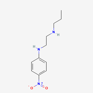 molecular formula C11H17N3O2 B2522206 N-(2-Propylaminoethyl)-4-nitroaniline CAS No. 1488659-82-0