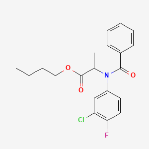 Butyl 2-(benzoyl-3-chloro-4-fluoroanilino)propanoate