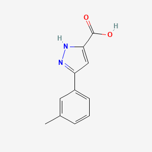 5-(3-Methylphenyl)-1H-pyrazole-3-carboxylic acid