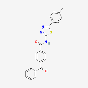 4-benzoyl-N-[5-(4-methylphenyl)-1,3,4-thiadiazol-2-yl]benzamide