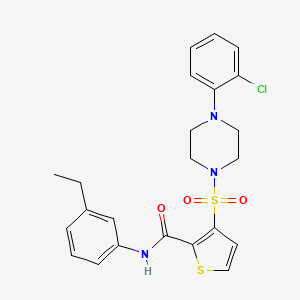 3-{[4-(2-chlorophenyl)piperazin-1-yl]sulfonyl}-N-(3-ethylphenyl)thiophene-2-carboxamide