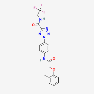 2-(4-(2-(o-tolyloxy)acetamido)phenyl)-N-(2,2,2-trifluoroethyl)-2H-tetrazole-5-carboxamide