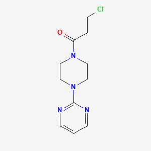 3-Chloro-1-[4-(pyrimidin-2-yl)piperazin-1-yl]propan-1-one