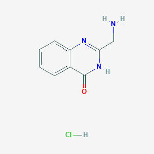 B2522376 2-(aminomethyl)-3H-quinazolin-4-one;hydrochloride CAS No. 437998-08-8; 932026-51-2
