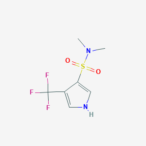 molecular formula C7H9F3N2O2S B2522401 N,N-dimethyl-4-(trifluoromethyl)-1H-pyrrole-3-sulfonamide CAS No. 2309448-24-4