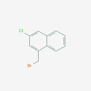 molecular formula C11H8BrCl B2522453 1-(Bromomethyl)-3-chloronaphthalene CAS No. 303779-69-3