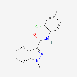 molecular formula C16H14ClN3O B2522466 N-(2-chloro-4-methylphenyl)-1-methyl-1H-indazole-3-carboxamide CAS No. 1448043-41-1