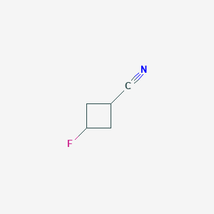 molecular formula C5H6FN B2522521 3-Fluorocyclobutane-1-carbonitrile CAS No. 1552638-51-3