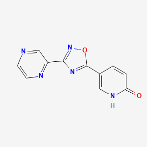 B2522595 5-[3-(Pyrazin-2-yl)-1,2,4-oxadiazol-5-yl]pyridin-2(1H)-one CAS No. 1239843-33-4