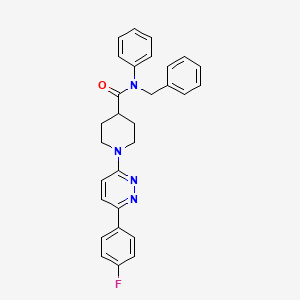 N-benzyl-1-[6-(4-fluorophenyl)pyridazin-3-yl]-N-phenylpiperidine-4-carboxamide
