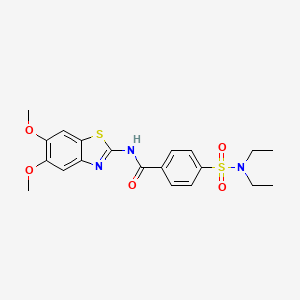 4-(N,N-diethylsulfamoyl)-N-(5,6-dimethoxybenzo[d]thiazol-2-yl)benzamide