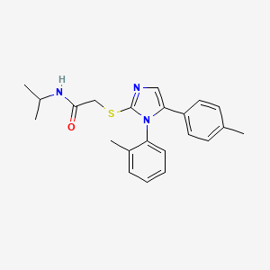 N-isopropyl-2-((1-(o-tolyl)-5-(p-tolyl)-1H-imidazol-2-yl)thio)acetamide